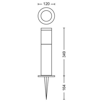 Philips - Lampă LED de exterior GARDENLINK LED/6W/230V 2700K IP44