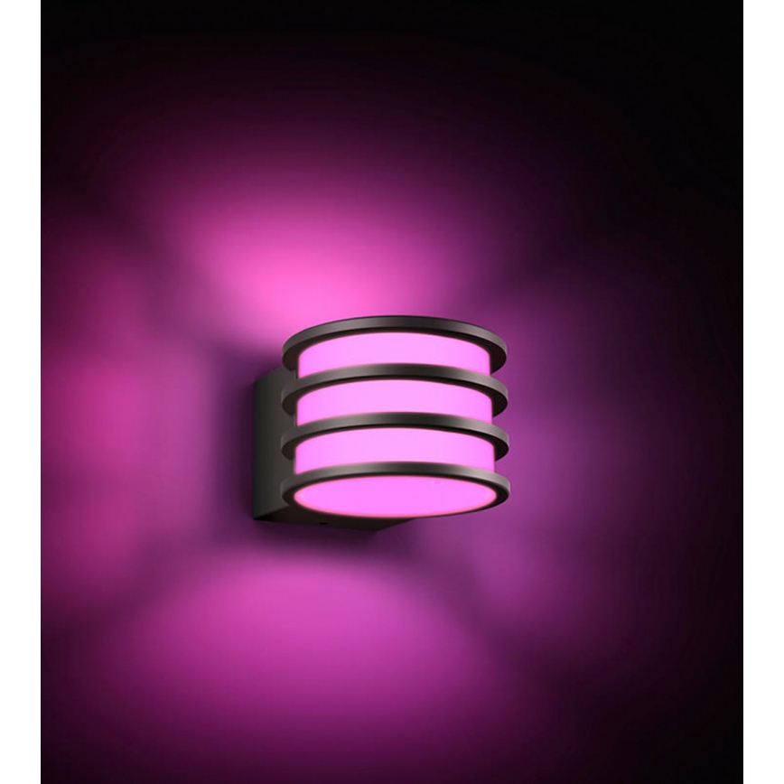 Philips - Aplică LED RGB dimmabilă de exterior Hue LUCCA 1xE27/8,1W/230V 1000-20000K IP44