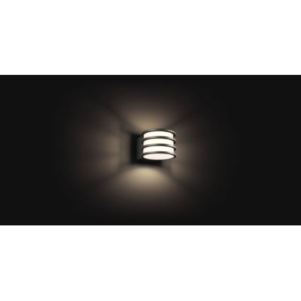 Philips - Aplică LED RGB dimmabilă de exterior Hue LUCCA 1xE27/8,1W/230V 1000-20000K IP44