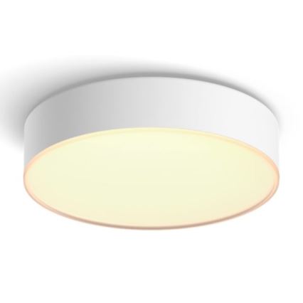 Philips Hue - plafonieră LED dimabilă, 9,6 W/230 V, 2200–6500 K, Ø 261 mm, albă + telecomandă
