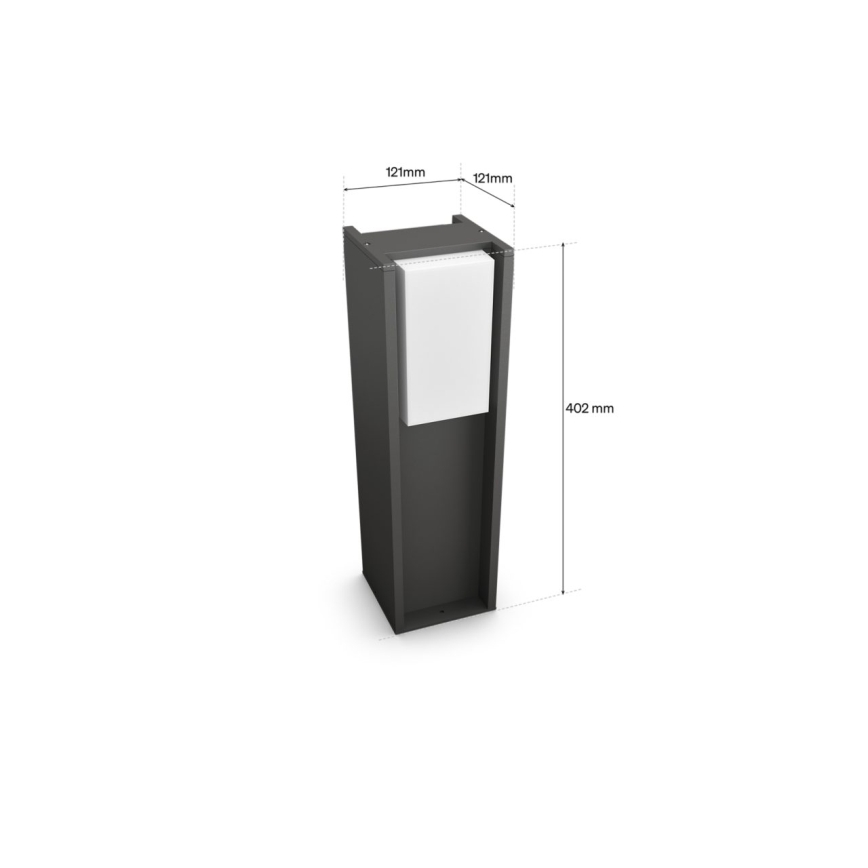 Philips - Lampă LED reglabilă pentru exterior Hue TURACO 1xE27/8,1W/230V 40 cm IP44