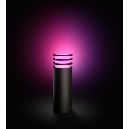 Philips Hue LUCCA - Lampă LED RGB reglabilă pentru exterior, 1xE27/8,1W/230V, 25 cm, 1000-20000K, IP44