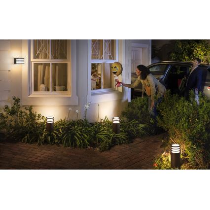 Philips Hue LUCCA - Lampă LED RGB reglabilă pentru exterior, 1xE27/8,1W/230V, 25 cm, 1000-20000K, IP44