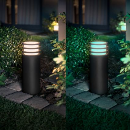 Philips Hue LUCCA - Lampă LED RGB reglabilă pentru exterior, 1xE27/8,1W/230V, 25 cm, 1000-20000K, IP44