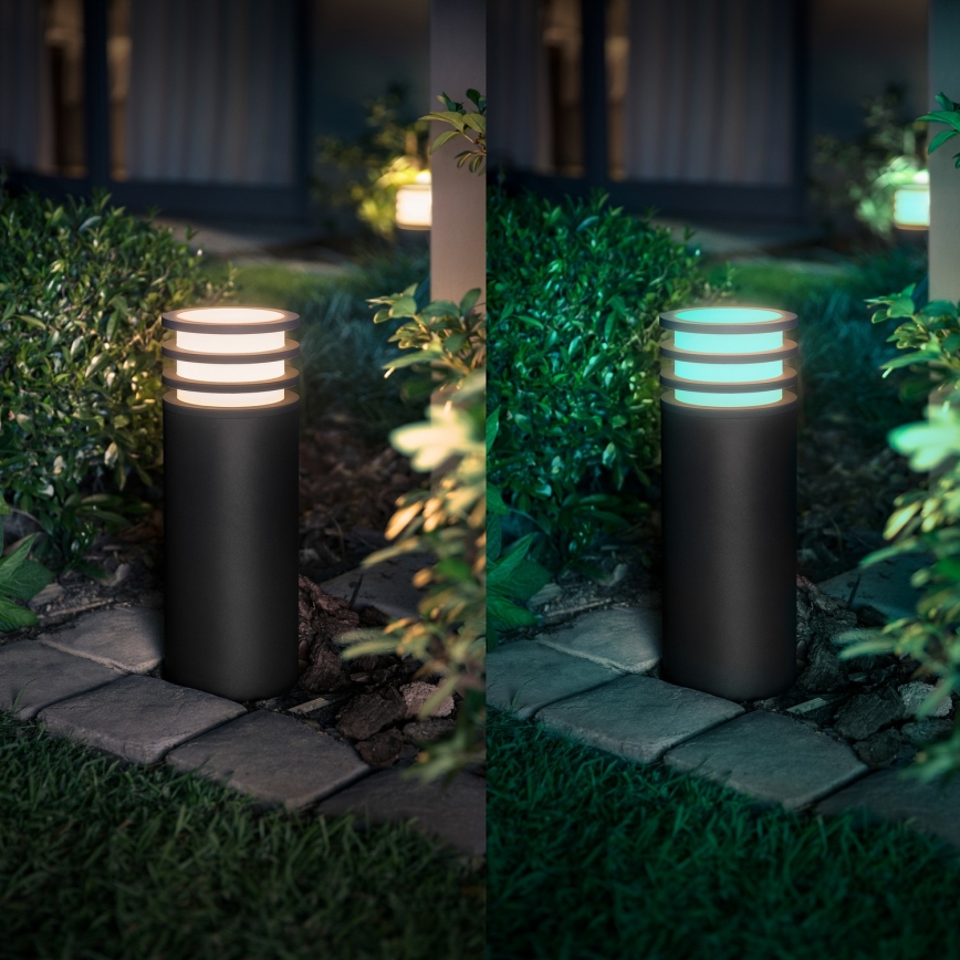 Philips Hue LUCCA - Lampă LED RGB reglabilă pentru exterior, 1xE27/8,1W/230V, 25 cm, 1000-20000K, IP44