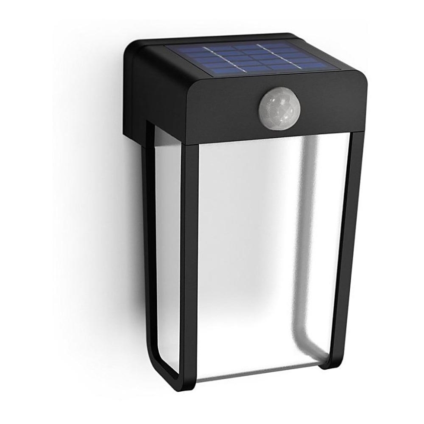 Philips - Lampă solară de perete cu LED și senzor SHROUD LED/2,3W/3,7V 600 mAh IP44