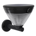Philips - Lampă solară de perete LED cu senzor KYNA LED/3,8W/3,7V 800 mAh 2700K IP44 neagră
