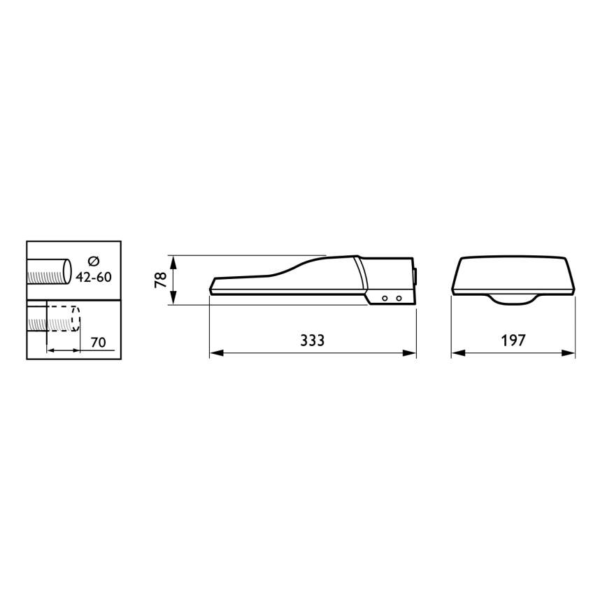 Philips - Lampă stradală LED CORELINE MALAGA LED/25W/230V 4000K IP65