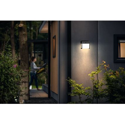 Philips - Lampă solară de perete cu LED, senzor de mișcare și crepuscul EZRA LED/1,8W/3,7V 2600 mAh 3000K IP44