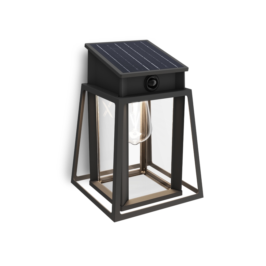 Philips - Lampă solară de perete cu LED, senzor de mișcare și crepuscul LYSIN LED/3,2W/3,7V 2600 mAh 4000K IP44