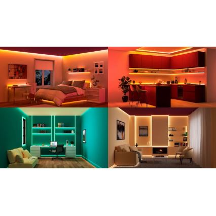 Philips -LED RGB bandă reglabilă SMART STRIP 15m LED/20W/230V 2200-6500K Wi-Fi