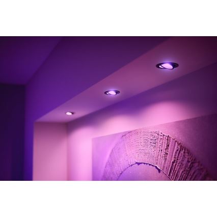 Philips - LED RGB Lampă încastrată dimmabilă Hue CENTURA 1xGU10/5,7W/230V 2000-6500K