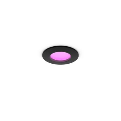 Philips - Corp de iluminat încastrat pentru baie LED RGBW dimmabil Hue SLIM LED/8,3W/230V 1000-20000K negru P44