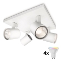Philips - LED RGBW Lampă spot dimabilă RUNNER 4xGU10/6,5W/230V 2700-6500K albă