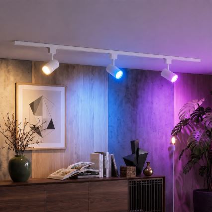 Philips - Spot LED RGBW reglabil pentru șină EASYLINK HUE 3xGU10/4,7W/230V 2200-6500K 1m alb