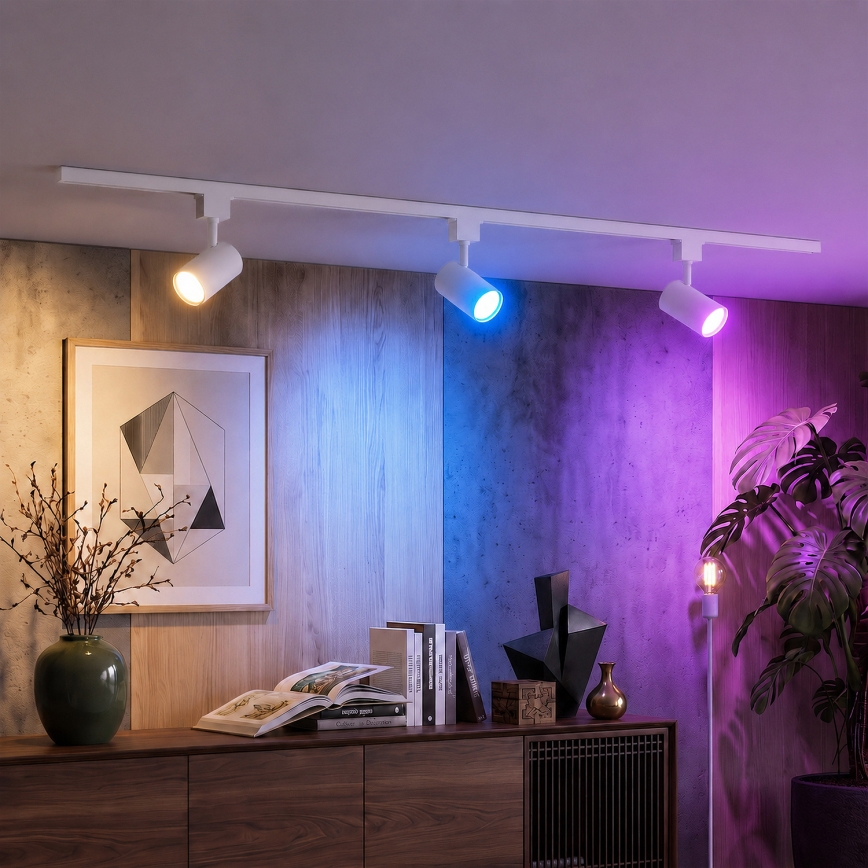 Philips - Spot LED RGBW reglabil pentru șină EASYLINK HUE 3xGU10/4,7W/230V 2200-6500K 1m alb