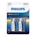 Philips LR14E2B/10 - 2 bucăți Baterie alcalină C ULTRA ALKALINE 1,5V 7500mAh