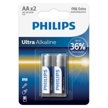 Philips LR6E2B/10 - 2 buc Baterie alcalina AA ULTRA ALKALINE 1,5V