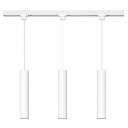 Philips - Lustră LED RGBW dimabilă, suspendată pe cablu, pentru sistemul de șină EASYLINK HUE, 3xGU10/4,7W/230V, 2200-6500K, 1m, albă