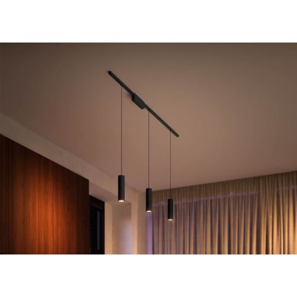 Philips - Lampă suspendată LED RGB reglabilă pe cablu pentru sistemul cu șină Hue PERIFO LED RGB/5,2W/24V 2000-6500K