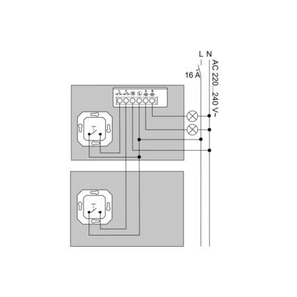 Philips - Modul pentru întrerupător de perete cu 2 butoane Hue
