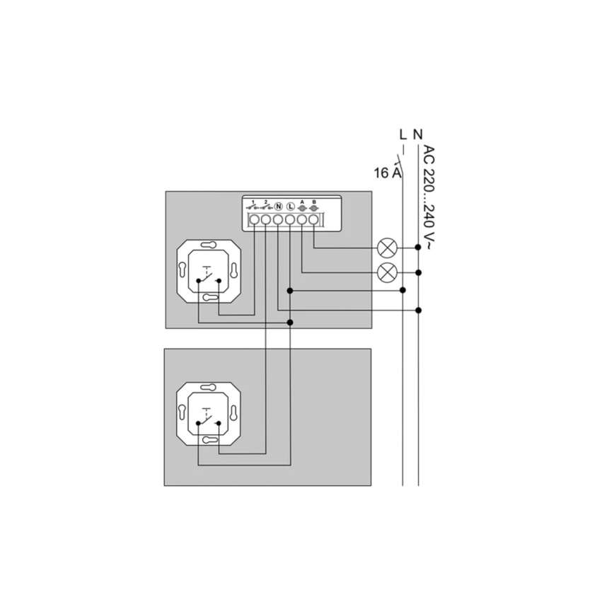 Philips - Modul pentru întrerupător de perete cu 2 butoane Hue