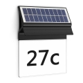 Philips - Număr casă solar LED ENKARA LED/0,2W/3,7V 1800 mAh IP44