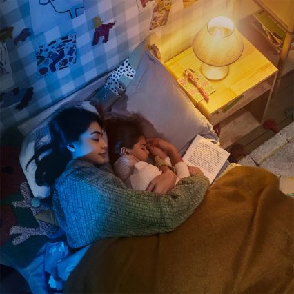 Philips - Ventilator de tavan LED dimabil OLAS LED/24W/230V Ø 132 cm alb/maro + telecomandă