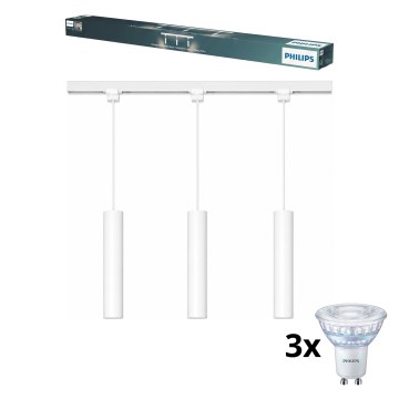 Philips - Pendul LED dimmabil pe cablu pentru sistemul de șine EASYLINK 3xGU10/7W/230V 2200-2700K 1m alb