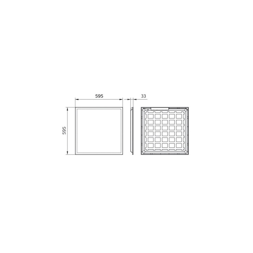 Philips Pila - Panou LED încastrat LED/40W/230V 60x60 cm UGR19