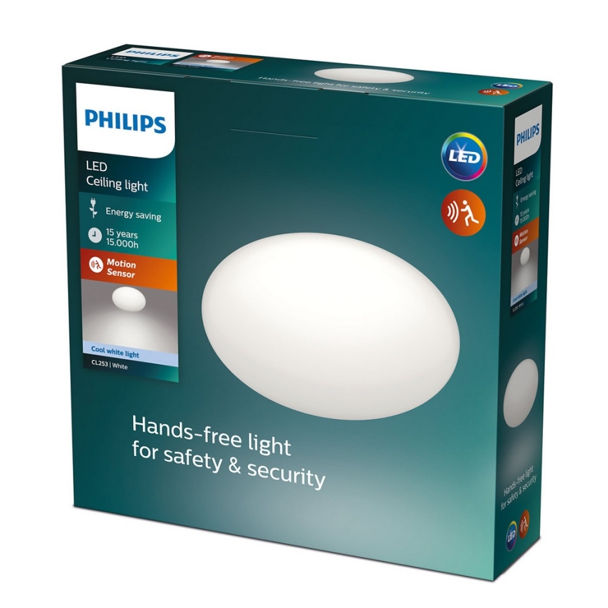 Philips - Plafonieră LED cu senzor, 12 W, 230 V, 4000 K