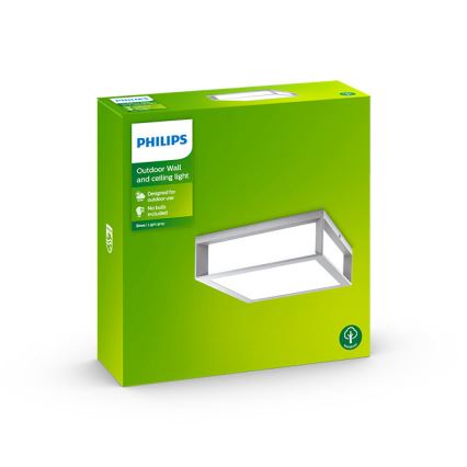 Philips - Plafonieră de exterior 2xE27/14W/230V IP44 gri