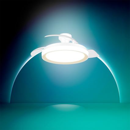 Philips - Plafonieră dimabilă cu ventilator BLISS LED/35W/230V, aurie + telecomandă