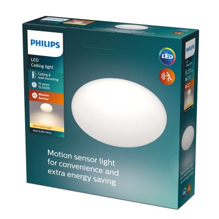 Philips - Plafonieră LED cu senzor LED/12W/230V 2700K