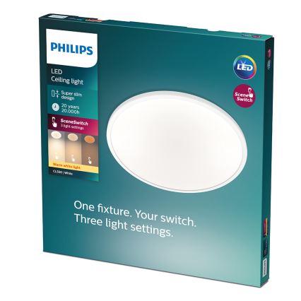 Philips - Plafonieră LED dimabilă CLEAR LED/18W/230V 2700K