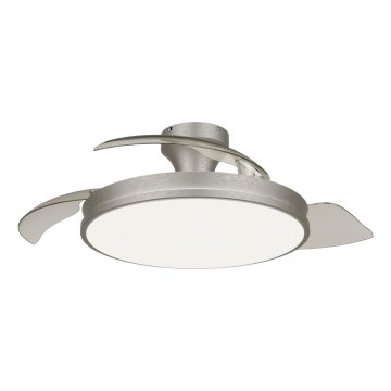 Philips - Plafonieră LED dimabilă cu ventilator ATLAS LED/35W/230V, crom mat + telecomandă
