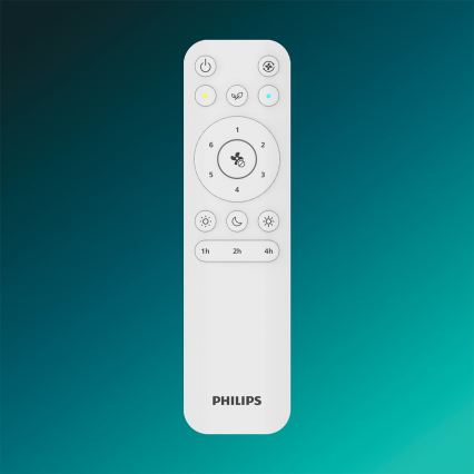 Philips - Plafonieră LED dimabilă cu ventilator BLISS LED/35W/230V, albă, cu telecomandă