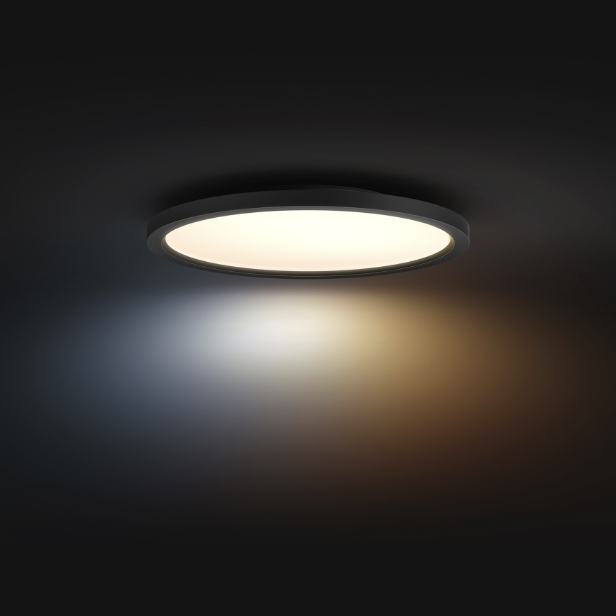 Philips Hue AURELLE - plafonieră LED dimabilă, 21W/230V, 2200-6500K, Ø 39,5 cm, neagră