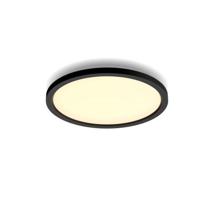 Philips Hue AURELLE - plafonieră LED dimabilă, 21W/230V, 2200-6500K, Ø 39,5 cm, neagră