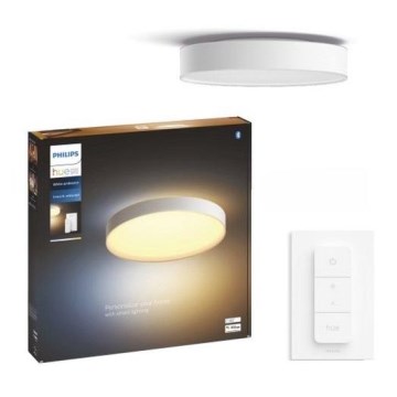 Philips - Plafonieră LED dimmabilă Hue, 48W, 230V, 2200-6500K, Ø 551 mm, albă + telecomandă