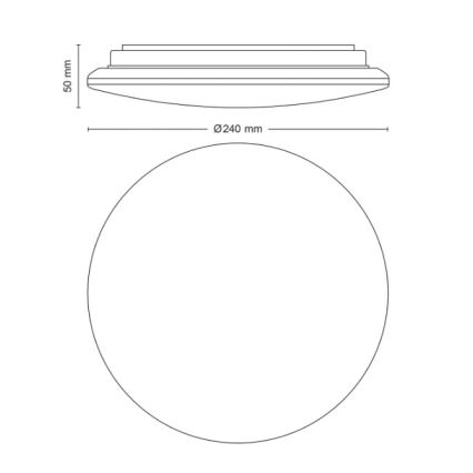 Philips - Plafonieră LED MOIRE LED/10W/230V 2700K Ø 24 cm