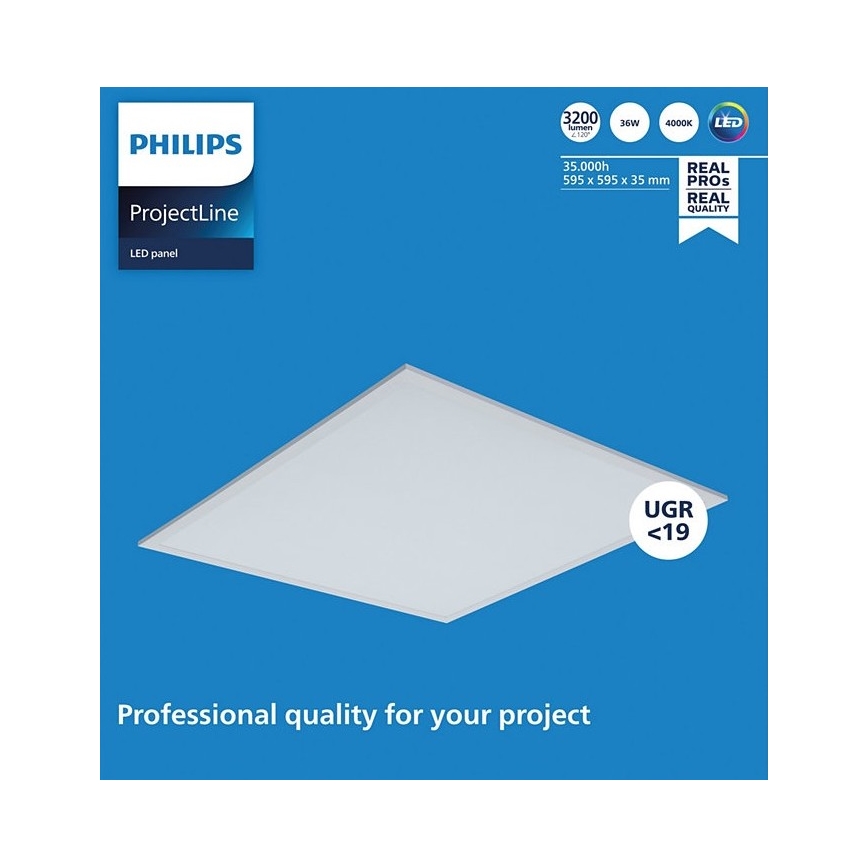 Philips - Panou LED pentru tavan fals PROJECTLINE LED/36W/230V 59,5x59,5 cm