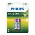 Philips R03B2A80/10 - 2 buc Baterie reincarcabila AAA MULTILIFE NiMH/1,2V/800 mAh