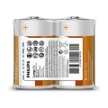 Philips R20L2F/10 - 2 bucăți Baterie cu clorură de zinc D LONGLIFE 1,5V 5000mAh