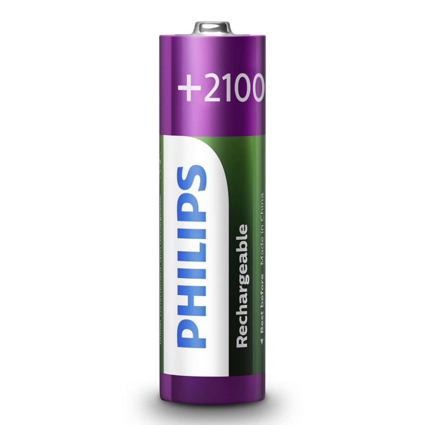 Philips R6B4A210/10 - 4 buc Baterie reincarcabila AA MULTILIFE NiMH/1,2V/2100 mAh
