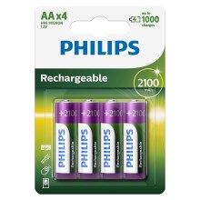 Philips R6B4A210/10 - 4 buc Baterie reincarcabila AA MULTILIFE NiMH/1,2V/2100 mAh