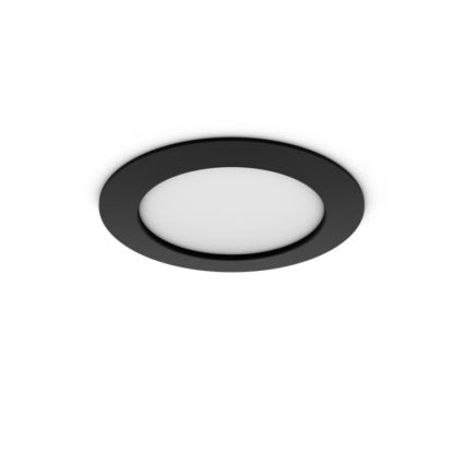 Philips - Set de 2 spoturi LED RGBW încastrate pentru baie, reglabile, Hue SLIM LED/12W/230V 2000-6500K, negru IP44