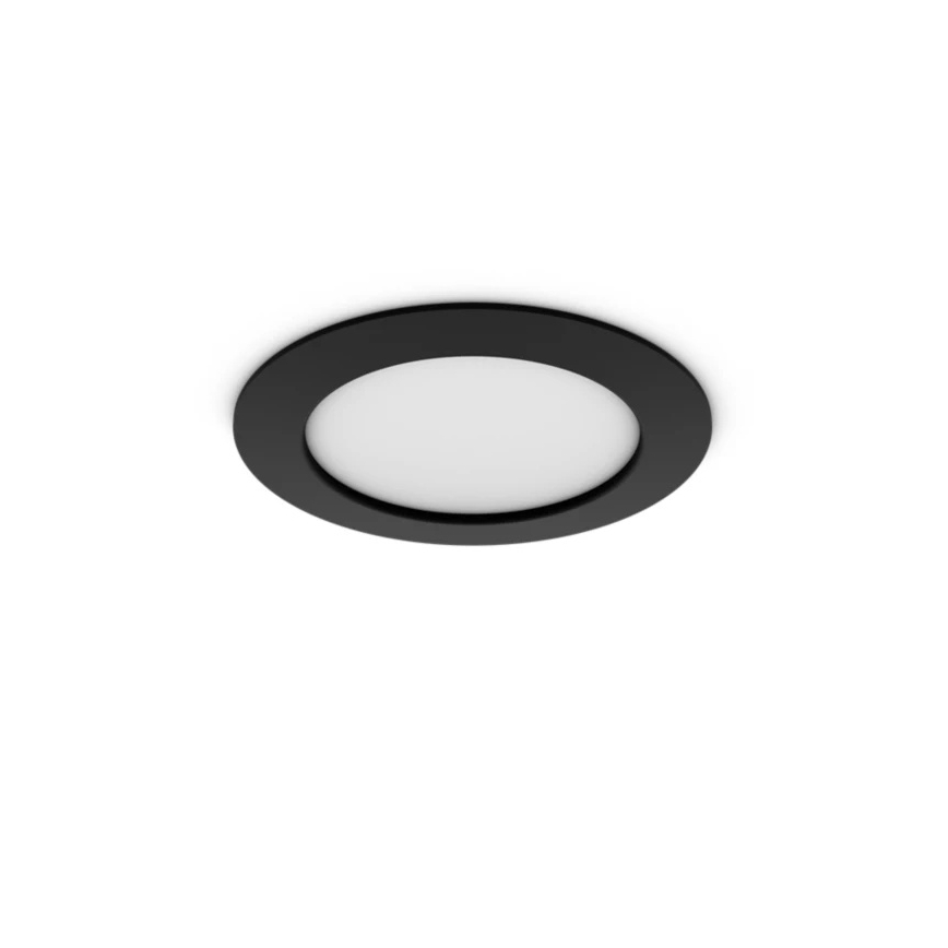 Philips - Set de 2 spoturi LED RGBW încastrate pentru baie, reglabile, Hue SLIM LED/12W/230V 2000-6500K, negru IP44