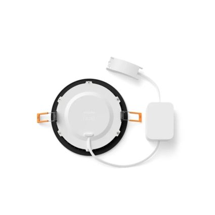 Philips - Set de 2 spoturi LED RGBW încastrate pentru baie, reglabile, Hue SLIM LED/12W/230V 2000-6500K, negru IP44