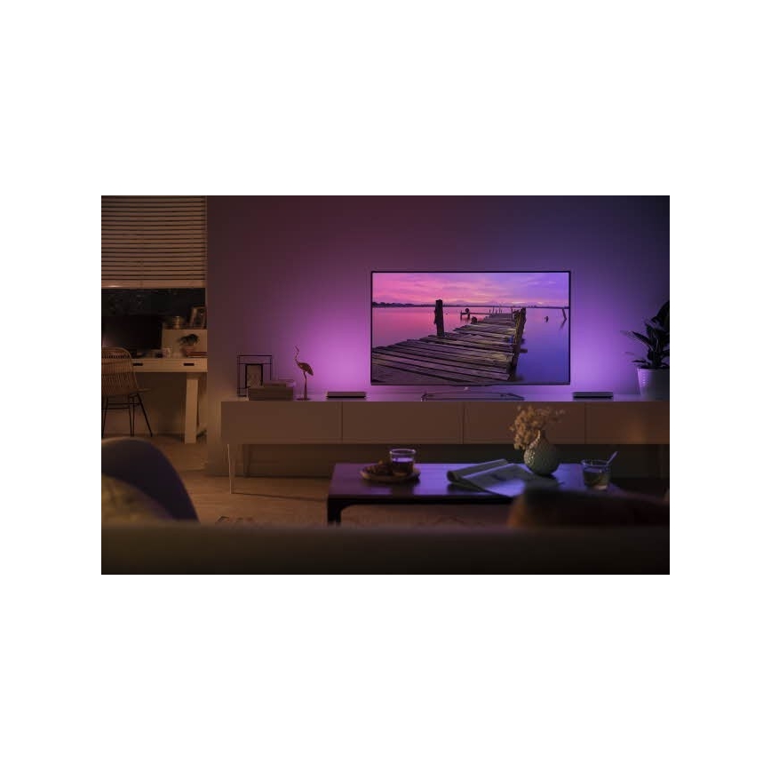 Philips 78202/1E/P7  - SET 2x LED RGB Lampă de masă dimmabilă HUE WHITE AND COLOR AMBIANCE LED/6W/230V alb
